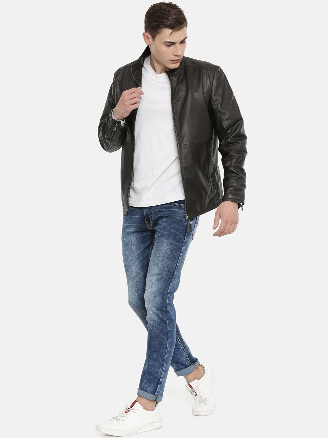 Men Black Leather Jacket for Sale | QAWACH