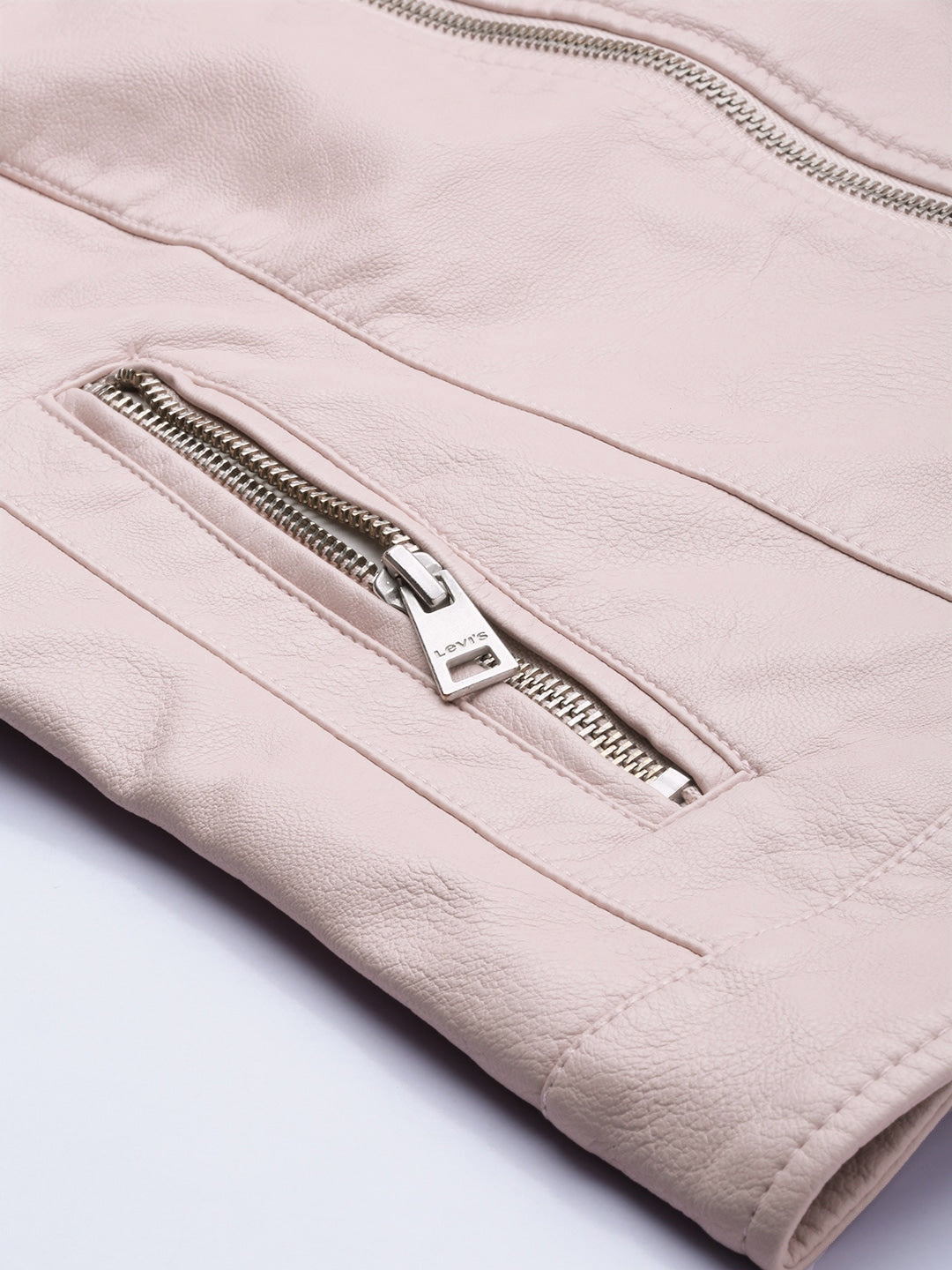 Women Pink Leather Jacket | QAWACH