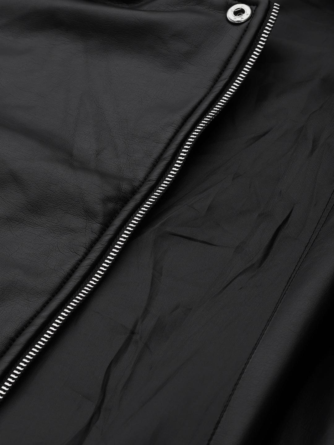 Women Black Biker Jacket - Qawach Leather