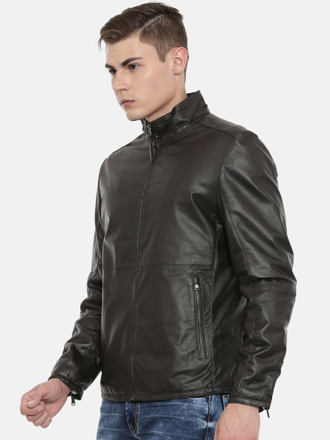Men Black Leather Jacket for Sale | QAWACH