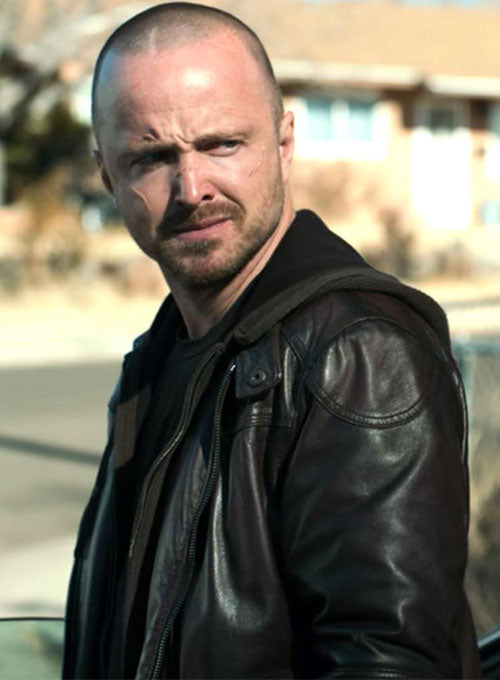 Aaron Paul El Camino A Breaking Bad Movie Leather Jacket
