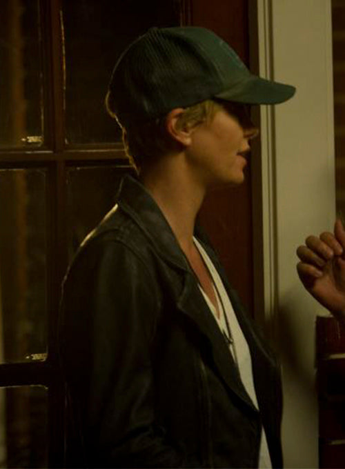 Charlize Theron Dark Places Leather Jacket