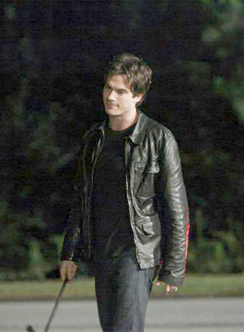 Damon Salvatore Leather Jacket