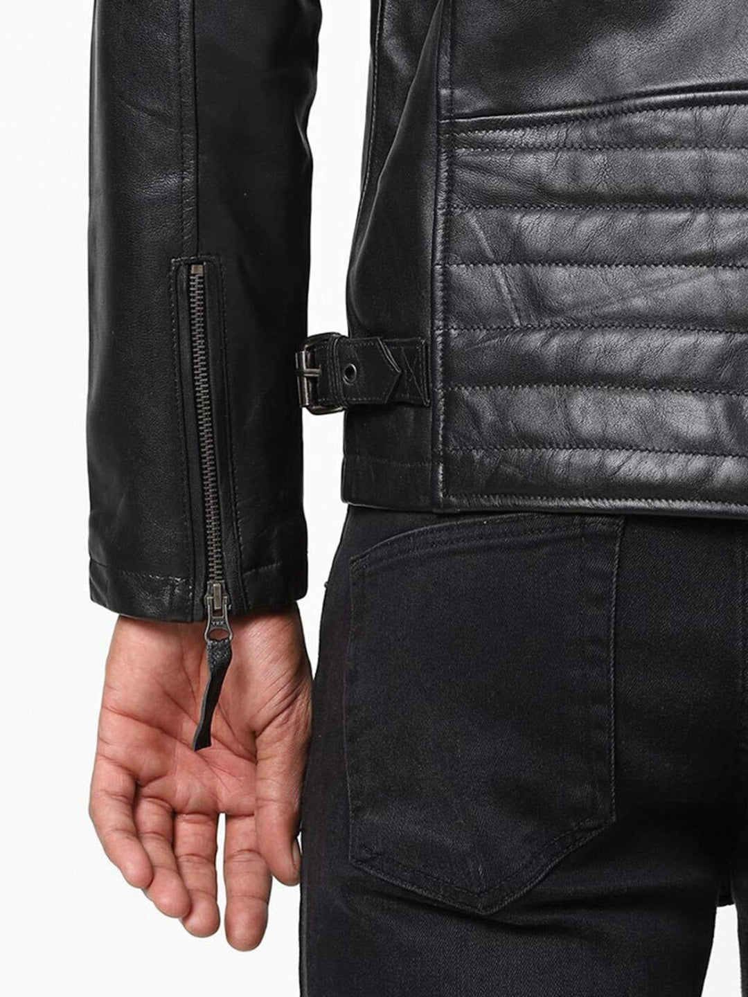 Men Leather Biker Jacket | QAWACH