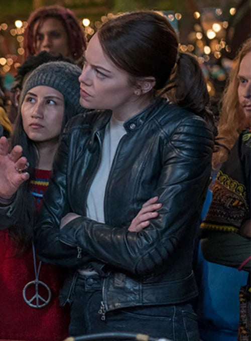 Emma Stone Zombieland: Double Tap Leather Jacket