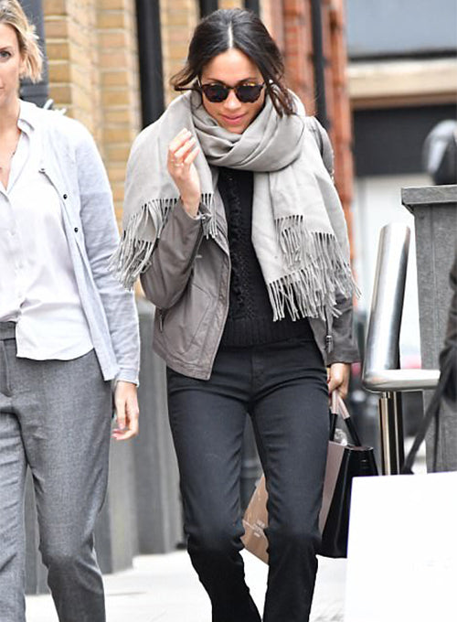 Meghan Markle Leather Jacket #1