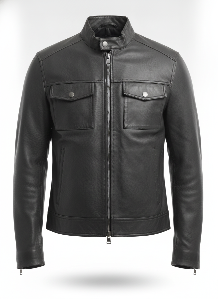 men-leather-lightweight-biker-jacket - ghost_front