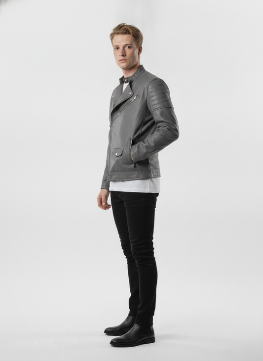 men-olive-green-solid-biker-jacket - vton_side
