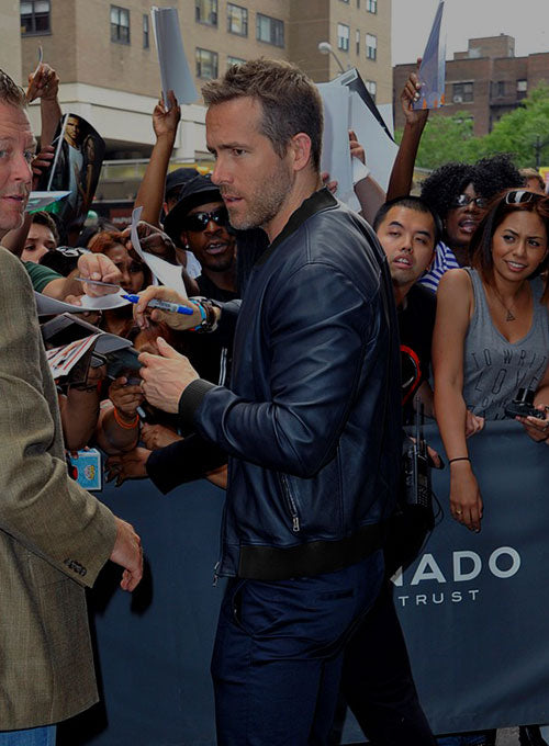 Ryan Reynolds Leather Jacket #5