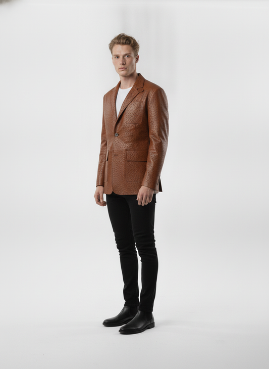 Floyd Mayweather Leather Blazer