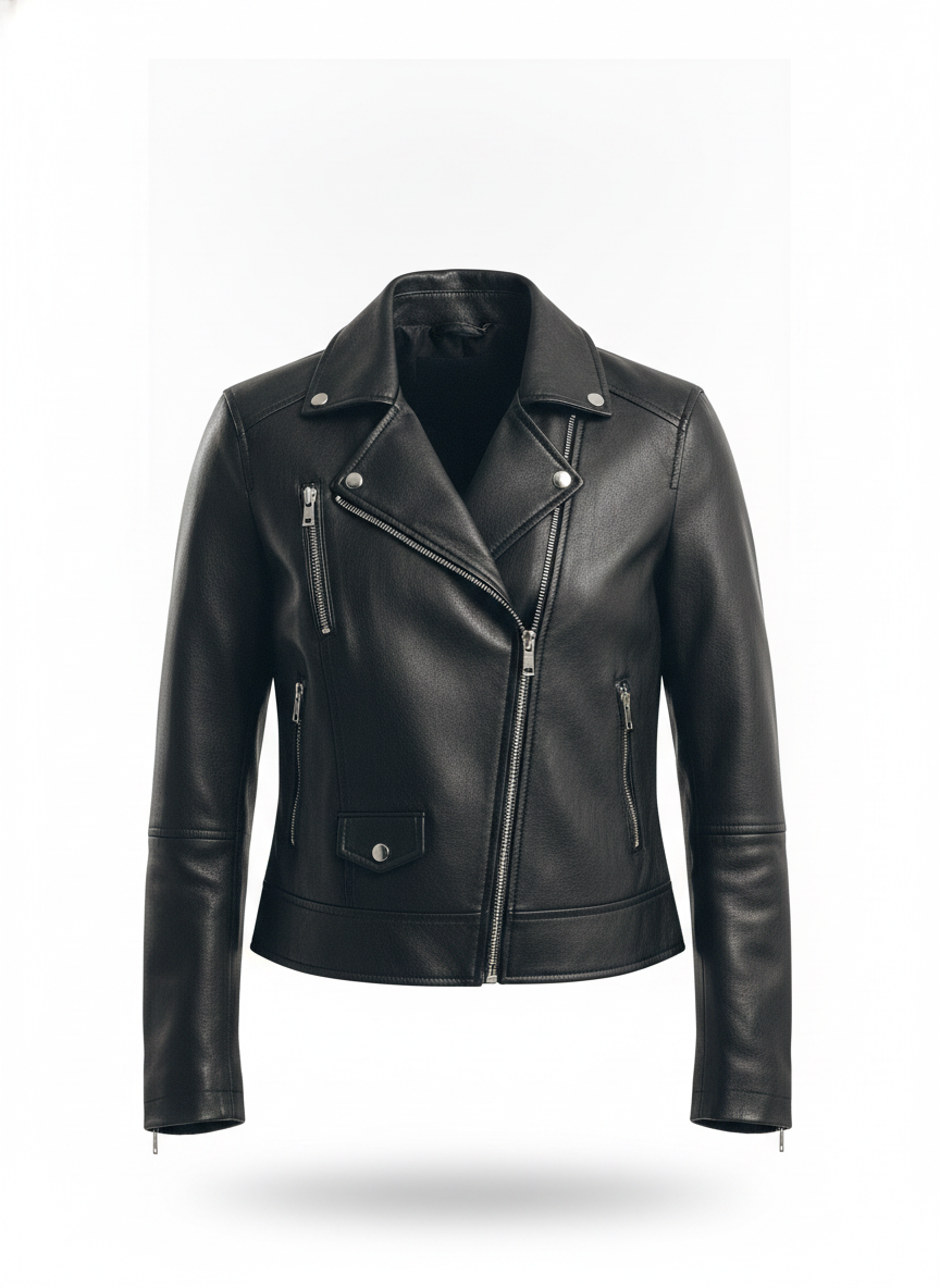 women-black-biker-jacket-1 - ghost_front