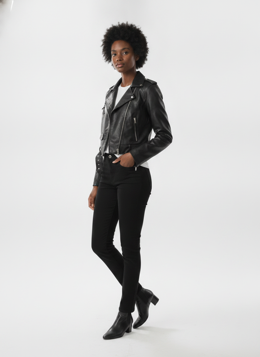 women-black-leather-crop-biker-jacket - vton_side