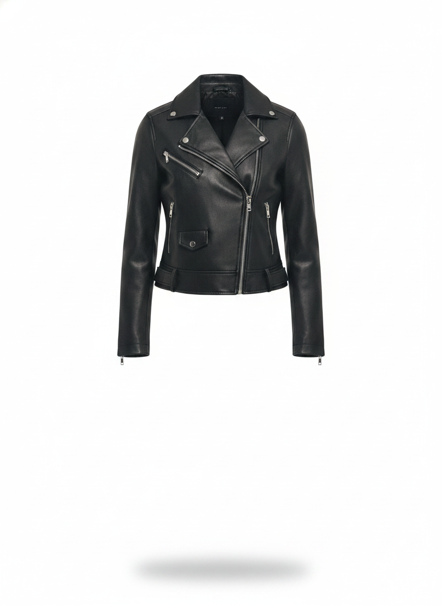 women-black-outdoor-biker-jacket - ghost_front