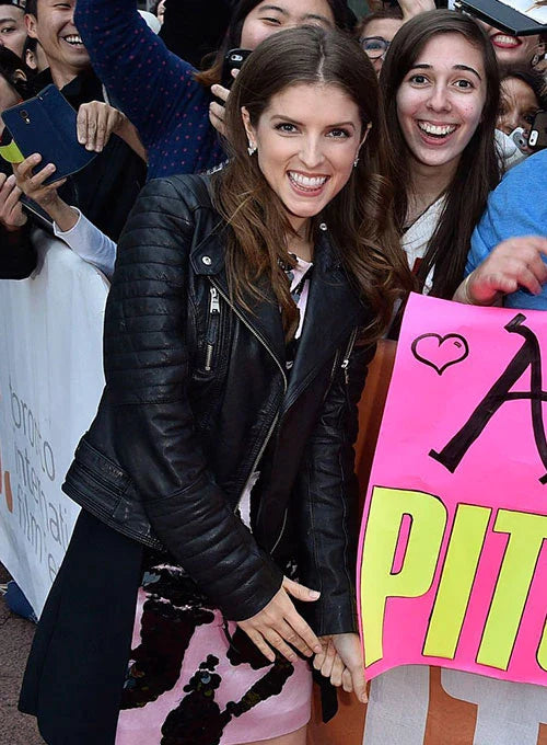 ANNA KENDRICK LEATHER JACKET STYLE #1
