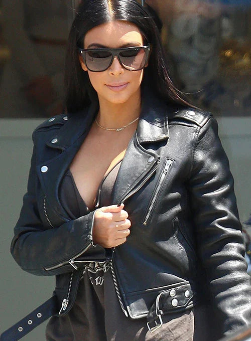 KIM KARDASHIAN LEATHER JACKET
