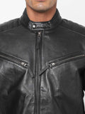 Men Leather Biker Jacket | QAWACH