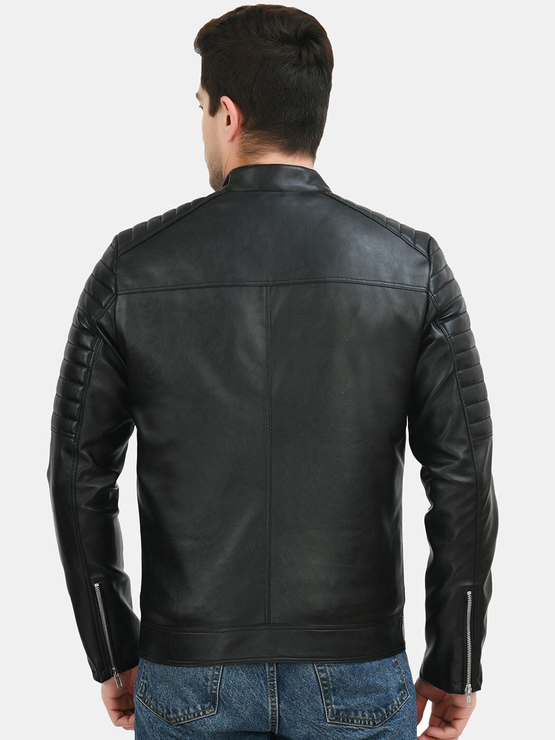 Shop Genuine Leather Biker Jacket online | QAWACH