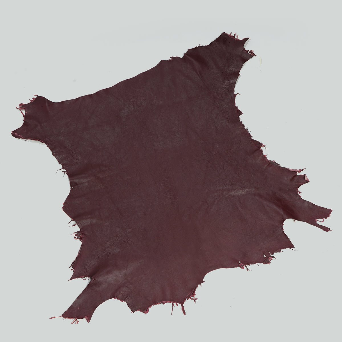 Qawach Real Lambskin Skins Hide Leather SOFT PREMIUM Hide Burgundy Napa 6sqf 0.6mm