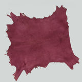 Qawach Real Lambskin Skins Hide Leather SOFT PREMIUM Hide Burgundy Napa 6sqf 0.6mm