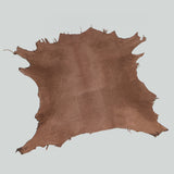 Qawach Real Lambskin Skin Hides LUXURY Leather AZO FREE LEATHER RUBBED BROWN Each Skin 6+sqf