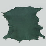 Qawach Real Lambskin Skin Hides Skin Hide Leather SOFT PREMIUM Burnt Green Each Skin 6+sqf