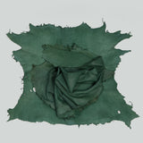 Qawach Real Lambskin Skin Hides Skin Hide Leather SOFT PREMIUM Burnt Green Each Skin 6+sqf