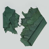 Qawach Real Lambskin Skin Hides Skin Hide Leather SOFT PREMIUM Burnt Green Each Skin 6+sqf