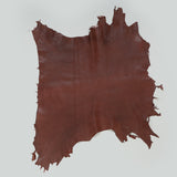 Qawach Lambskin Skin Hides Leather SOFT PREMIUM Burnt Maroon Each Skin 6+sqf