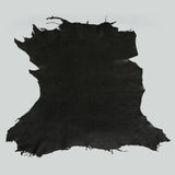 Qawach Real Lambskin Skins hides Leather SOFT PREMIUM Black Ostrich 6+sqf