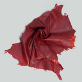 Qawach Real Lambskin Skin Hides Leather SOFT QUALITY SPANISH RED Each Skin 6+sqf