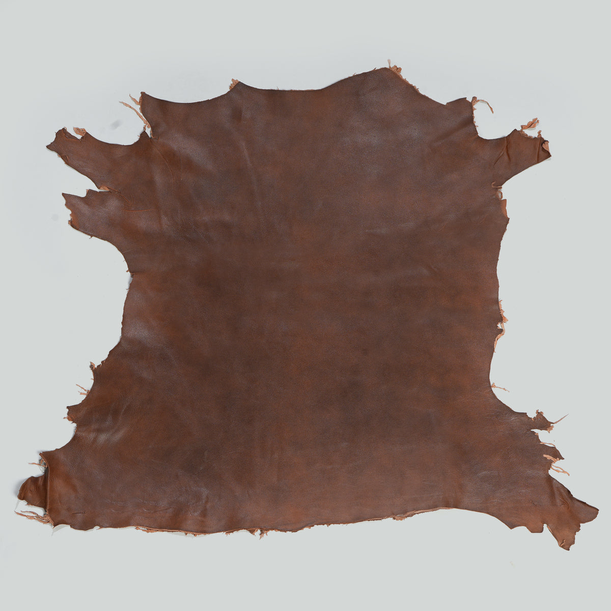 Qawach Real Napa Skin Hides Leather SOFT PREMIUM Spanish Brown Each Skin 5-6+sqf