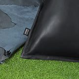 Genuine Black Leather Pillow Cover for Living Room & Bedroom (with out pillow insert)