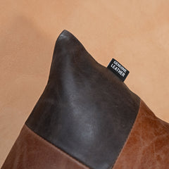 Shop Chess Box Patter Leather Pillow Cover | QAWACH