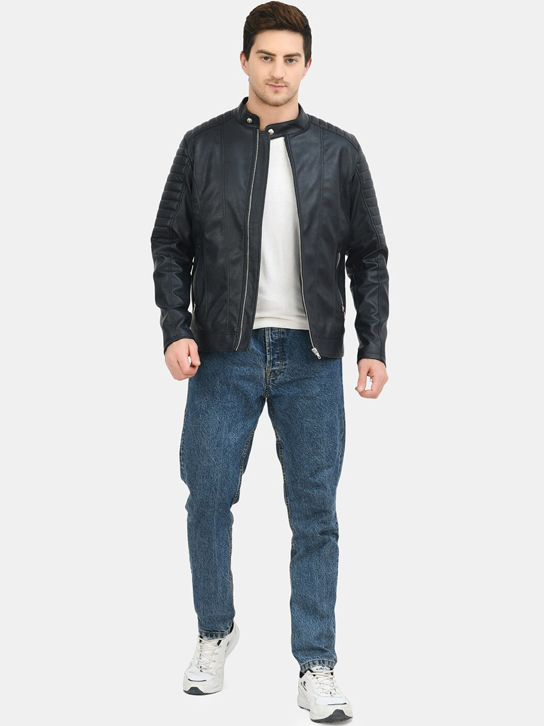 Shop Genuine Leather Biker Jacket online | QAWACH