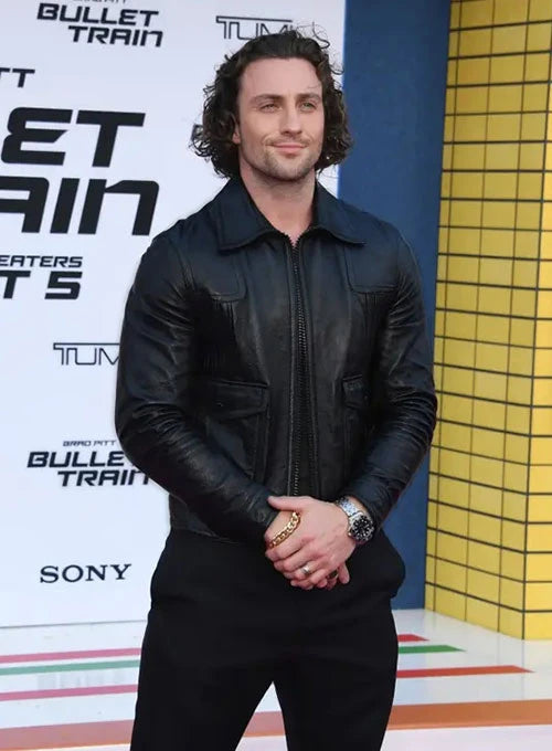 Aaron Taylor Johnson Leather Jacket