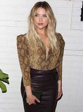 Ashley Benson Leather Skirt