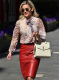 Ashley Roberts Leather Skirt