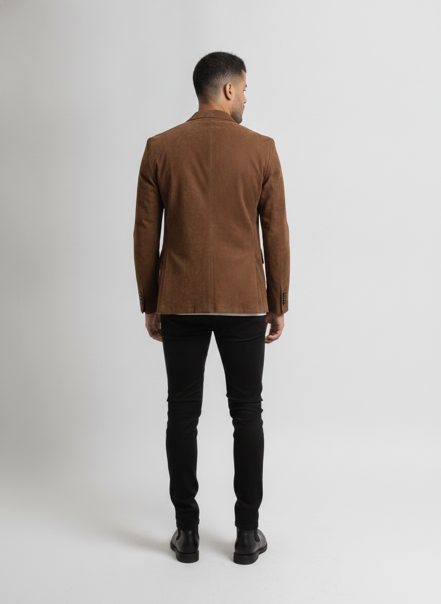 brown-genuine-leather-suede-blazer - vton_rear