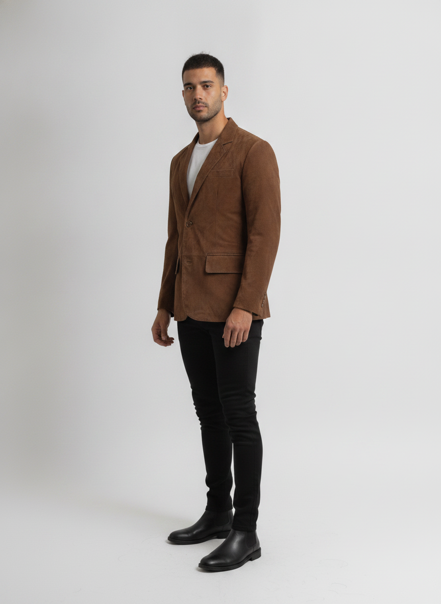 brown-genuine-leather-suede-blazer - vton_side
