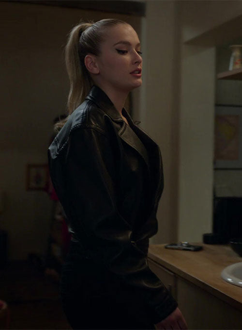 Camille Razat Emily in Paris Leather Jacket