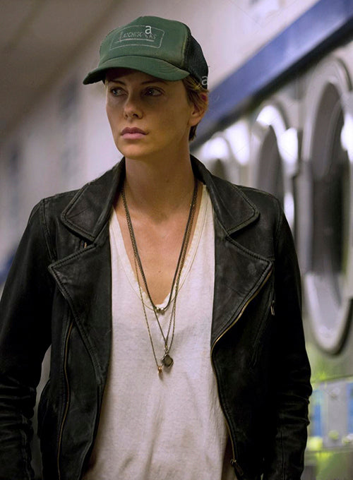 Charlize Theron Dark Places Leather Jacket