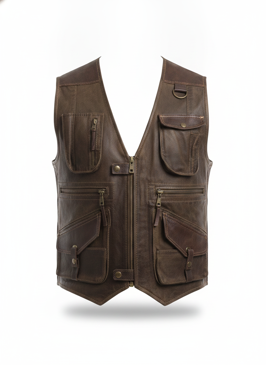 chris-pratt-jurassic-world-fallen-kingdom-leather-vest - ghost_front