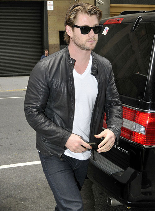 Chris Hemsworth Leather Jacket #1