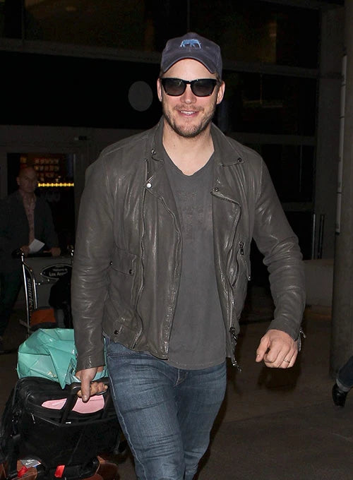 Chris Pratt Leather Jacket #1