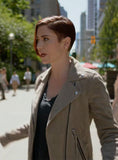 Chyler Leigh Supergirl Leather Jacket #1