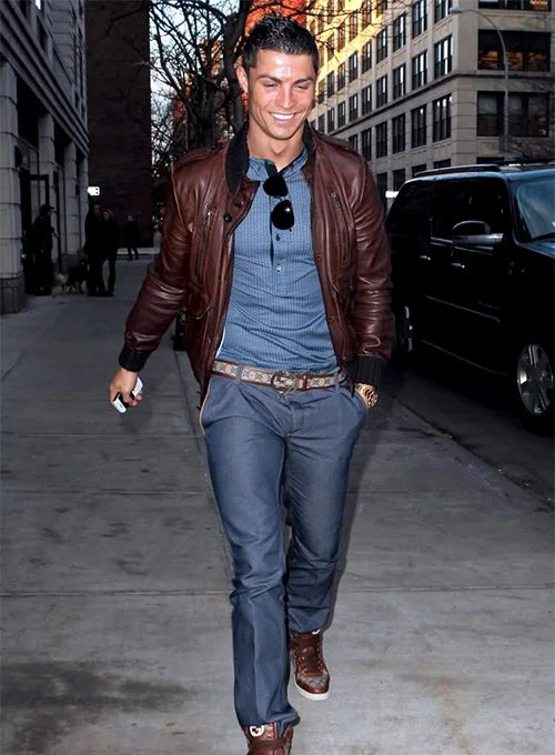 Cristiano Ronaldo Leather Jacket #2