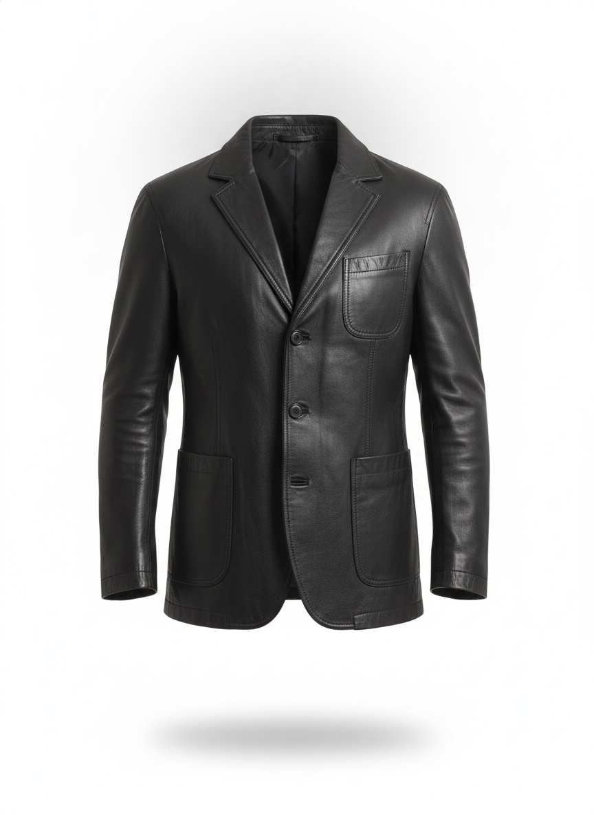 daniel-craig-leather-blazer - ghost_front