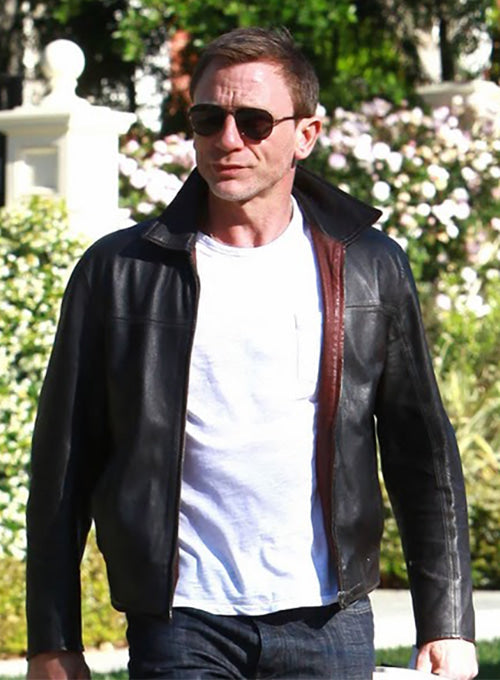 Daniel Craig Layer Cake Leather Jacket