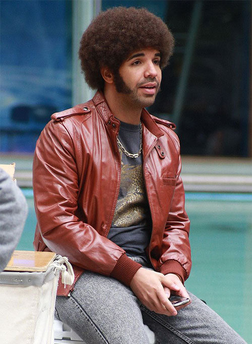 Drake Graham Anchorman 2: The Legend Continues Leather Jacket