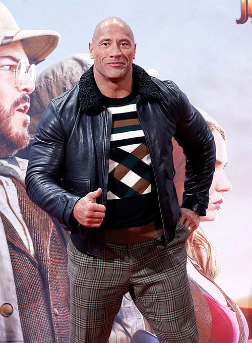 Dwayne Johnson Leather Jacket #2